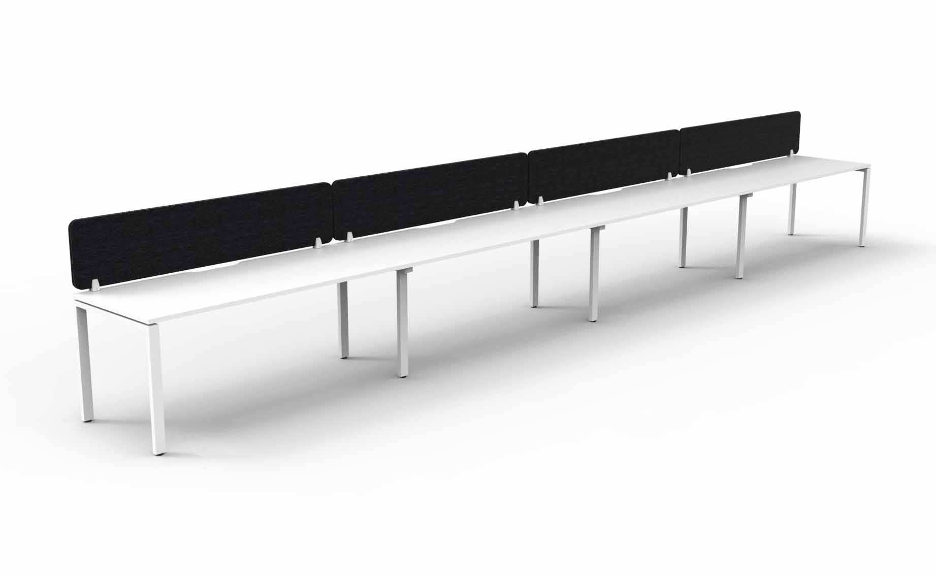 Profile 4 Person Single Sided Workstation - with Eco Screen